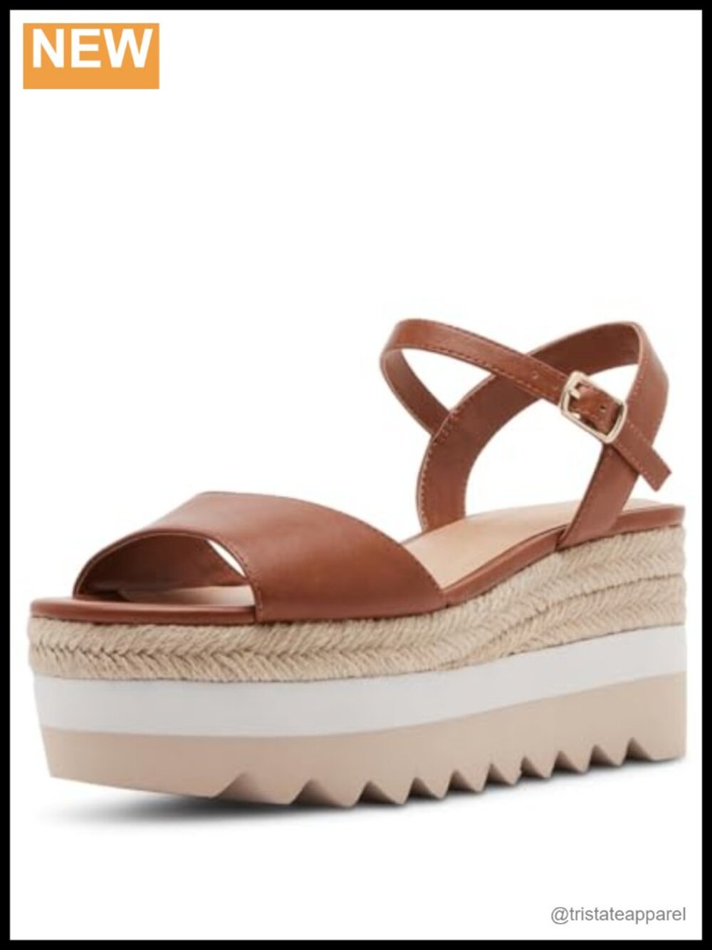 Wedge Sandal Open Toe Ankle Strap Adjustable Slip On Casual